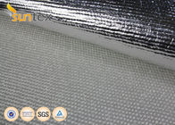 Non Combustible Aluminum Foil Fiberglass Cloth 1.3mm Laminated Heat Insulation Shield 150C