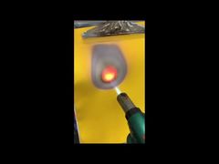 Voir Démo matérielle 850g/m2 de rideau en tissu de fibre de verre enduite de silicone ignifuge