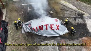 Un bond en avant dans la sécurité incendie des véhicules électriques : exercice en direct réussi de la couverture anti-incendie Suntex