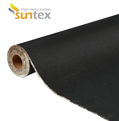 High Performance Fire Curtain Fabric with 550°C Temperature Resistance, 0.6mm Thickness, and EN-13501 Certification