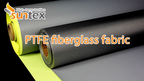 Fire Resistant PTFE Coated Fiberglass Fabric with Soft Texture and Easy Fabrication for Industrial Thermal Protection