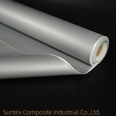Heat Resistant Industrial Curtains Made of 850g/m² Silicone-Coated E-Glass Fabric