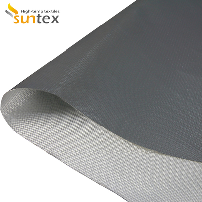 Fire Protection Blanket Silicone Coated Fiberglass Fabric with 1 / 1.2 / 1.5 meter Width 50 m / 100 m Roll Length and Water Repellent Properties