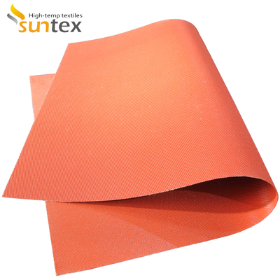 Fire Protection Blanket Silicone Coated Fiberglass Fabric with 1 / 1.2 / 1.5 meter Width 50 m / 100 m Roll Length and Water Repellent Properties