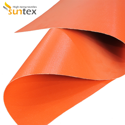 Fire Protection Blanket Silicone Coated Fiberglass Fabric with 1 / 1.2 / 1.5 meter Width 50 m / 100 m Roll Length and Water Repellent Properties