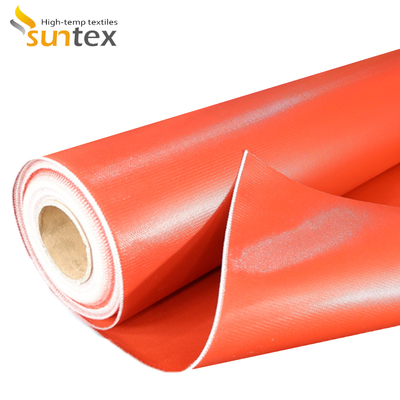 Double Sided Fireproof Silicone Coated Fiberglass Fabric Welding Blanket with 1 / 1.2 / 1.5 meter Width and 50 m / 100 m Roll Length
