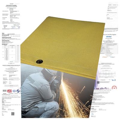 100% Fiberglass Welding Blanket 550°C Heat Resistant Acrylic Coated Fire Blanket for Welding and Fire Protection
