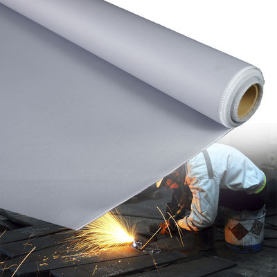 Waterproof PU Coated Fiberglass Fabric 460 g/sqm 0.41 mm for High Temperature Applications
