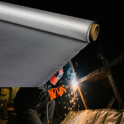 Flexible Fire Retardant PU Coated Fiberglass Fabric 460 g/sqm 0.41 mm Heat Resistant Cloth with Multiple Width Options