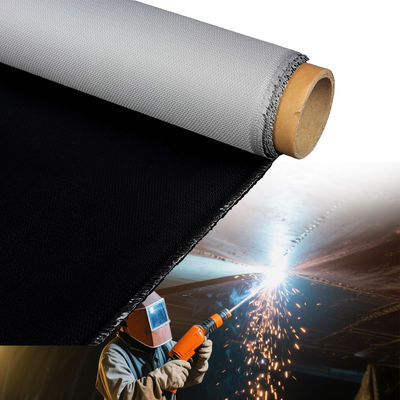 Thermal Insulation PU Coated Fiberglass Fabric 460 g/sqm 0.41 mm with 1800°C Temperature Resistance for Industrial Covers