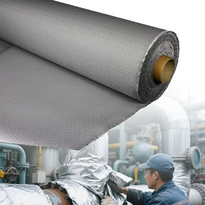 Heat Insulation PU Coated Fiberglass Fabric 460 g/sqm 0.41 mm Thickness for High Temperature Applications