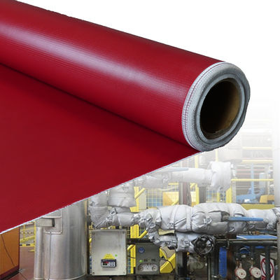 Double Sided Grey Color Alkali Free Silicone Coated Fiberglass Fabric Fireproof Silicone Coated Fiberglass Cloth