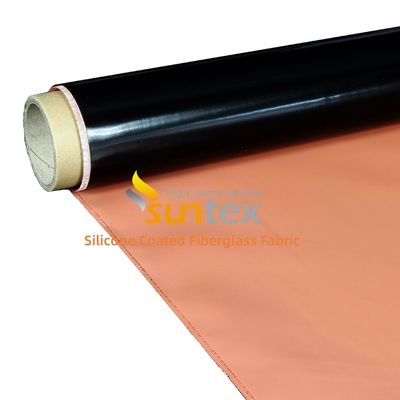 0.3 mm Thickness 400 g/sqm Weight Silicone Coated Fiberglass Fabric with 1 / 1.2 / 1.5 meter Width