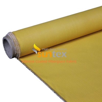 Alkali Free Anti-Aging Silicone Coated Fiberglass Fabric with 50 m / 100 m Roll Length