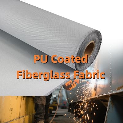 Dual-Side PU-Coated Fiberglass Fabric | Fire Resistant, 1800°C Rated | Custom Widths