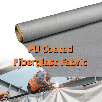 Dual-Coated (Silica + Heavy-Duty PU) Fiberglass Fabric | 460 g/sqm, 0.41 mm | For Welding Protection