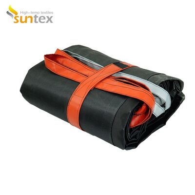 Gray Electric Vehicle Fire Blanket with 550℃/1000℃ Thermal Resistance for Oxygen Deprivation