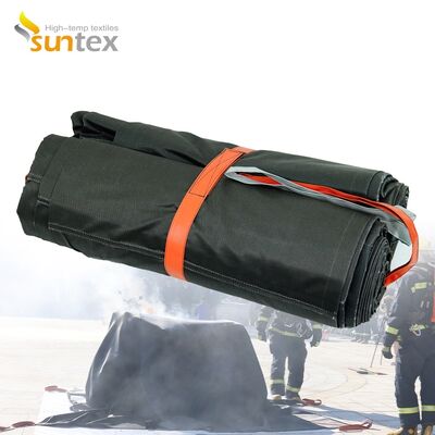 Factory Sale 1200 Degrees Celsius High Temperature Resistance EV Car Fire Blanket with 550℃/1000℃ Thermal Resistance and Oxygen Deprivation
