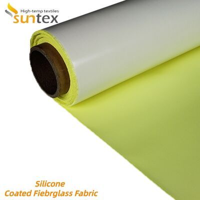 Fireproof Waterproof Silicone Coated Fiberglass Fabric 850g/m2 High Silica Fiberglass Cloth for Harsh Environments