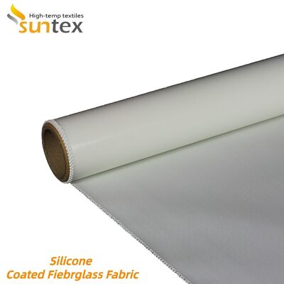 Fireproof Silicone Coated Fiberglass Fabric with Chemical Corrosion Resistance and High Temperature Stability for Industrial Use
