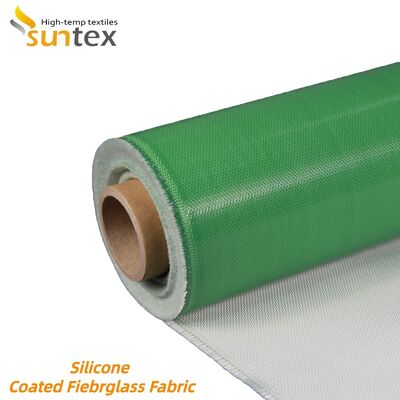 Fireproof Silicone Coated Fiberglass Fabric with Chemical Corrosion Resistance and High Temperature Stability for Industrial Use