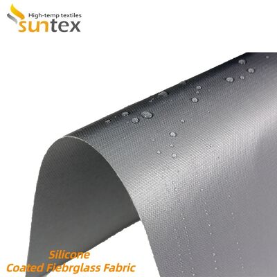 Fireproof Waterproof Silicone Coated Fiberglass Fabric 850g/m2 High Silica Fiberglass Cloth for High Temperature Resistance