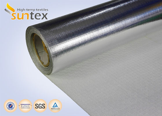 Flame Retardant Aluminized Fiberglass Cloth 0.65mm, Used for Heat Resistant Safety Aprons
