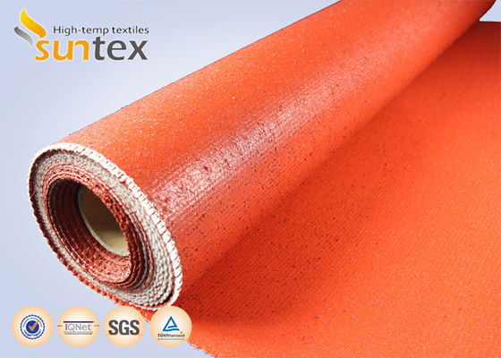 Fireproof Silicone Coated Fiberglass Fabric with Temperature Resistance from -50 to 550°C and 850g/m2 Weight for Industrial Safety