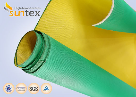 Heat Insulating Fire Protective Fiberglass Cloth, 460g/m² PU Coated