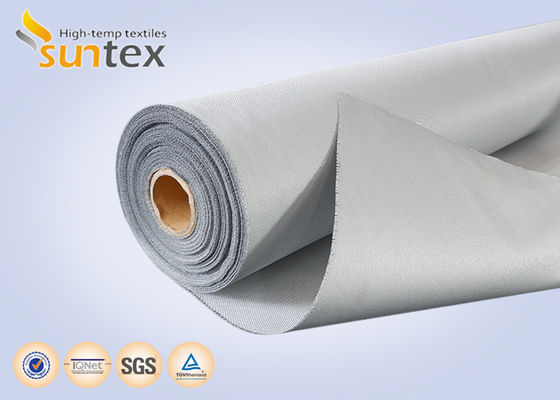 Heat Insulating Fire Protective Fiberglass Cloth, 460g/m² PU Coated