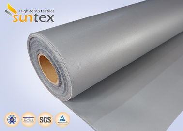 Flame Retardant Silicone Coated Fiberglass Fabric with Temperature Resistance -50C to 500C and Weight 400 g/sqm