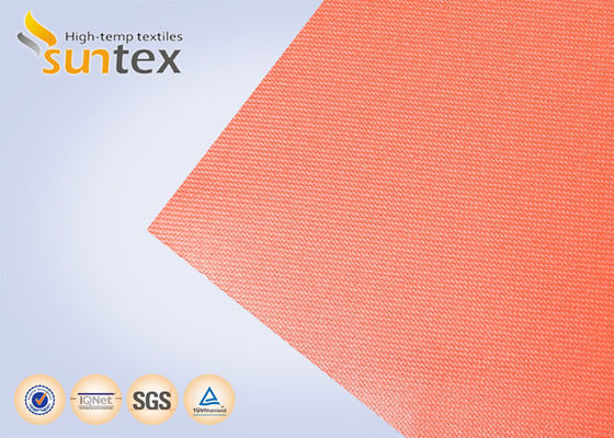 Customized Colored E-Glass Silicone Rubber Coated Fabric Cloth Fiberglass Base Heat Resistant Safety for Cutting Process