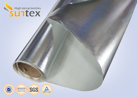 Flame Retardant Fiberglass Cloth | 0.4mm Aluminized Aluminum Foil, Thermal Insulation