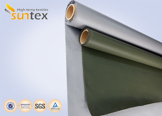 Silicone Coated Grey Fiberglass Fabric – Insulation Jacket External Material
