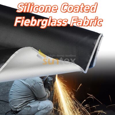 High Strength Silicone Coated Fiberglass Fabric with High Temperature Resistance Fireproof and Anti-tear Properties