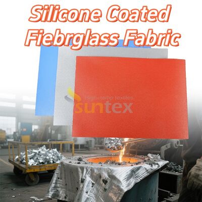 Waterproof and Fireproof Silicone Coated Fiberglass Fabric with High Temperature Resistance for Industrial Applications