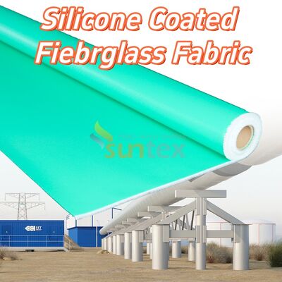 High Temperature Resistant Fireproof Anti-tear Silicone Coated Fiberglass Fabric for Industrial Use