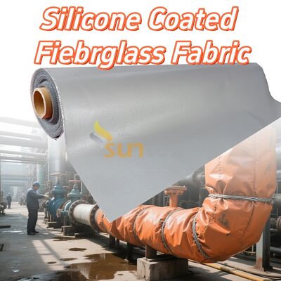 High Temperature Resistant Fireproof Anti-tear Silicone Coated Fiberglass Fabric for Industrial Applications
