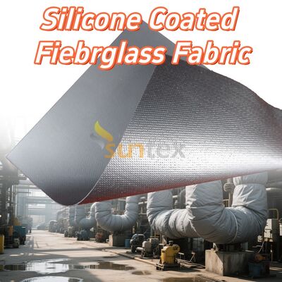 High Temperature Resistant Fireproof Anti-tear Silicone Coated Fiberglass Fabric for Industrial Applications