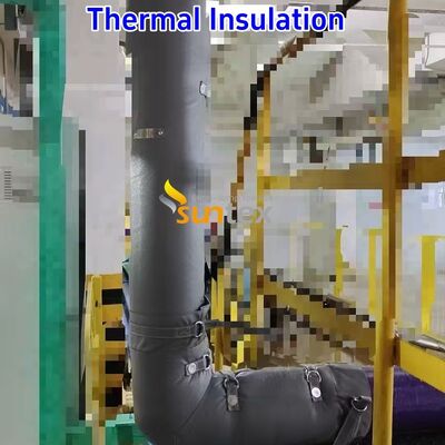 High Temperature 1000°C Resistant Customizable Water and Oil Resistant Thermal Insulation Fabric Removable Cover