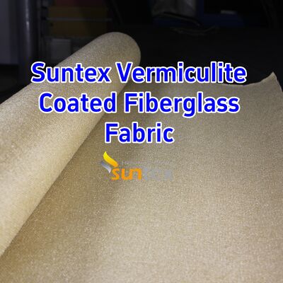 750℃ Temperature Resistance Vermiculite Coated Silica Fabric with 1070gsm Heavy Weight and Excellent Abrasion Resistance