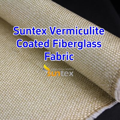 750℃ Temperature Resistance Vermiculite Coated Silica Fabric with 1070gsm Heavy Weight and Excellent Abrasion Resistance