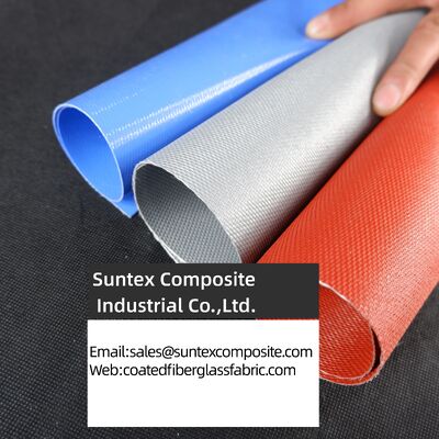 High Temperature Resistance Fireproof Silicone Coated Fiberglass Fabric with Customizable Width