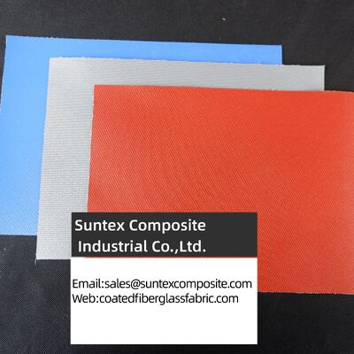 High Temperature Resistance Fireproof Silicone Coated Fiberglass Fabric with Customizable Width