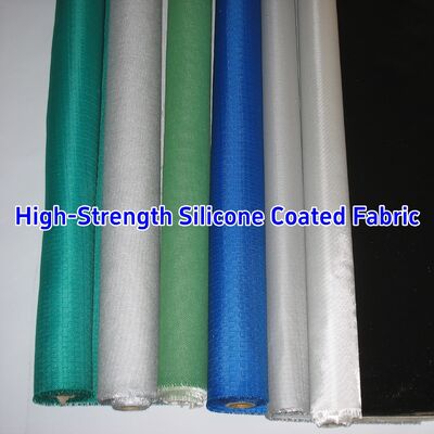 590 g/sqm Weight 0.45 mm Thickness 1.5 meter Width Silicone Coated Fiberglass Fabric Fire Barrier Fabric
