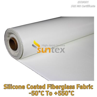 Fireproof Silicone Rubber Calcium Silicate Coated Impregnated Fiberglass Fabric Cloth