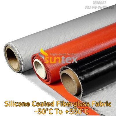 Fireproof Silicone Rubber Calcium Silicate Coated Impregnated Fiberglass Fabric Cloth