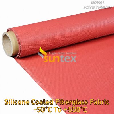 Colored Silicone Coating Fiberglass Cloth Silicon Coated With Fiberglass Fabric