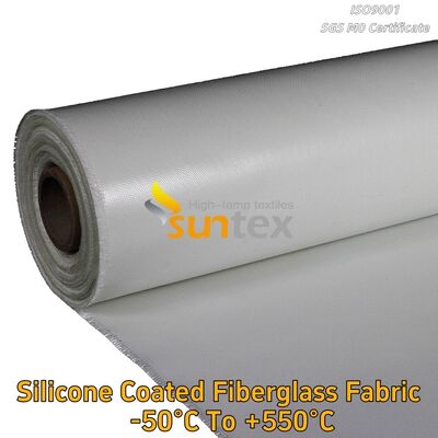 Fireproof Silicone Rubber Calcium Silicate Coated Impregnated Fiberglass Fabric Cloth