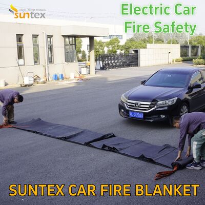 Electric Vehicle Fire Blanket Welding protection Silicone Fiberglass Cloth